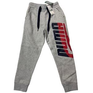 PUMA Big Boy Gray Sweatpants Kids Size 6 New